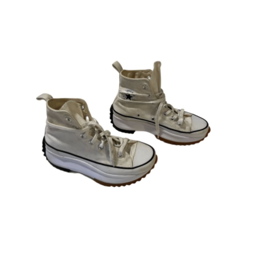 Converse Run Star Hike canvas platform sneakers in Cream - Size 5.5 (Womens)